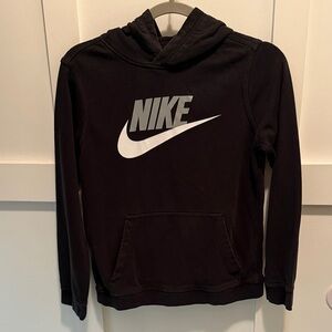 Boys Nike Kids Black Sweatshirt with White Logo size Large